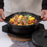 Clay Pot with cover and tray