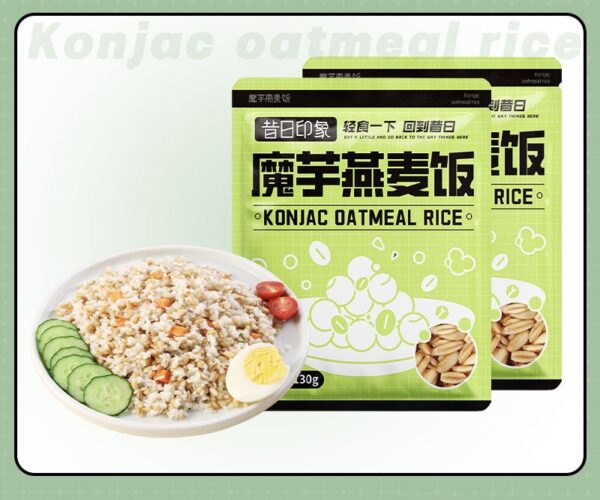 Konjac oat meal rice