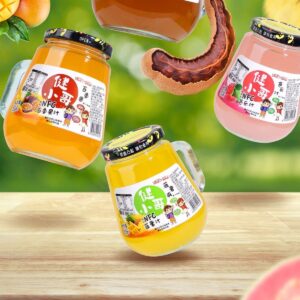 NFC glass jar fruit juice